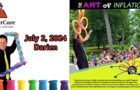 Magical Balloon-dude Dale Mesmerizes KinderCare – Darien Summer Camp Kids with “The Art of Inflation” Balloon Show